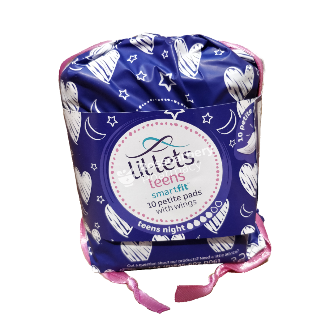 Lil-Lets Teens Smart Fit Petite Pads With Wings 10 Pads & Liners