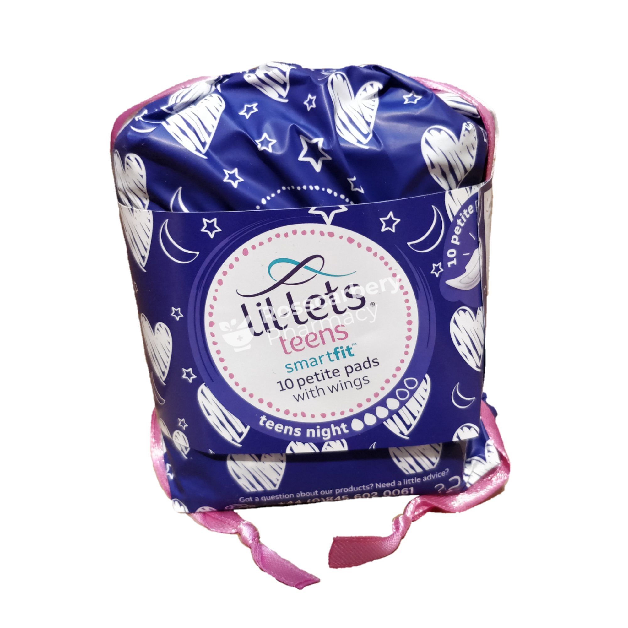 Lil-Lets Teens Smart Fit Petite Pads With Wings 10 Pads & Liners