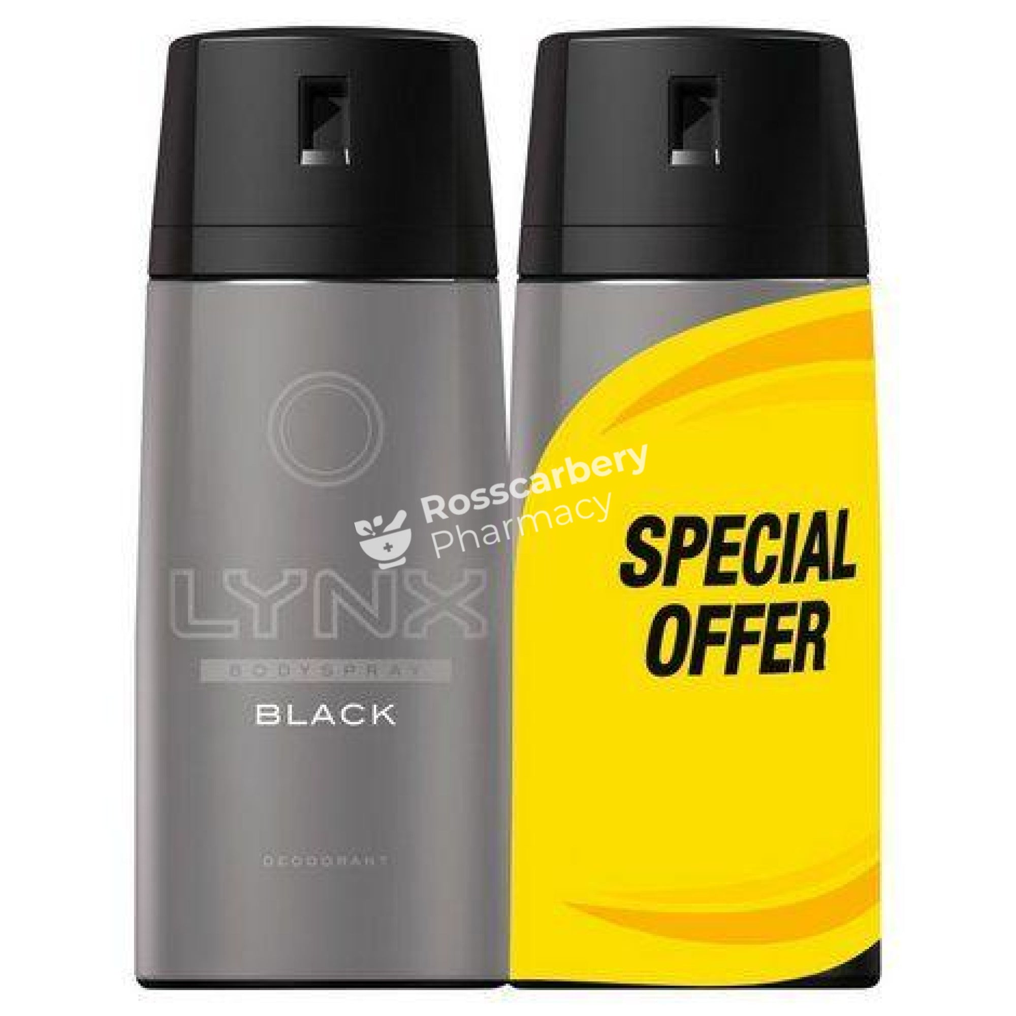 Lynx Black Deodorant & Bodyspray 48Hr Fresh Twin Pack - Special Offer Anti-Perspirant