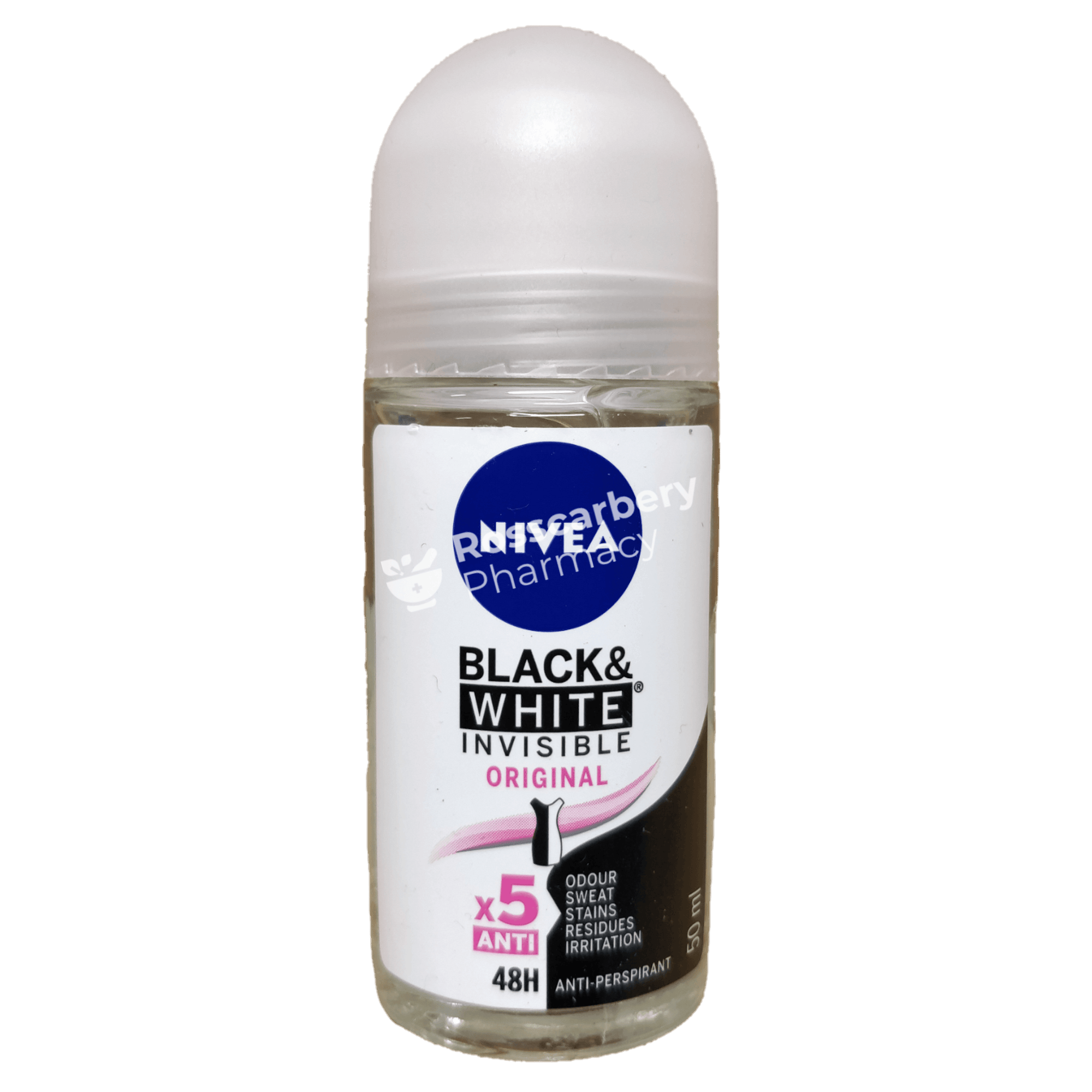 Nivea Black & White Invisible Original 50Ml Deodorant Anti-Perspirant