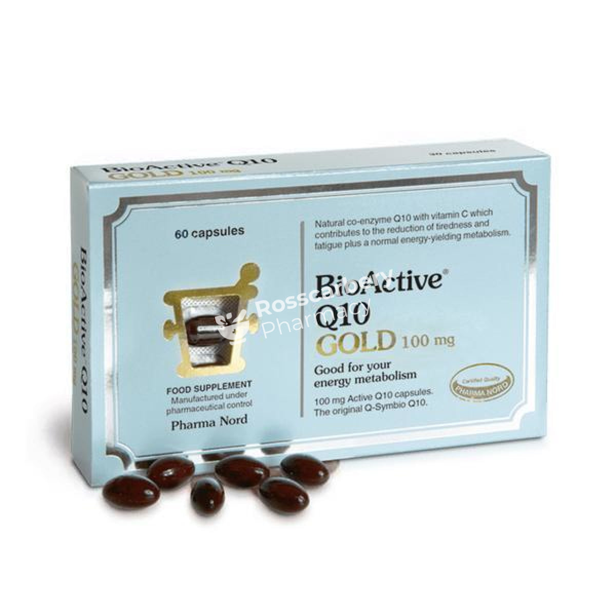 Pharma Nord - Bioactive Q10 Gold 100Mg 60 Capsules Energy &amp; Wellbeing