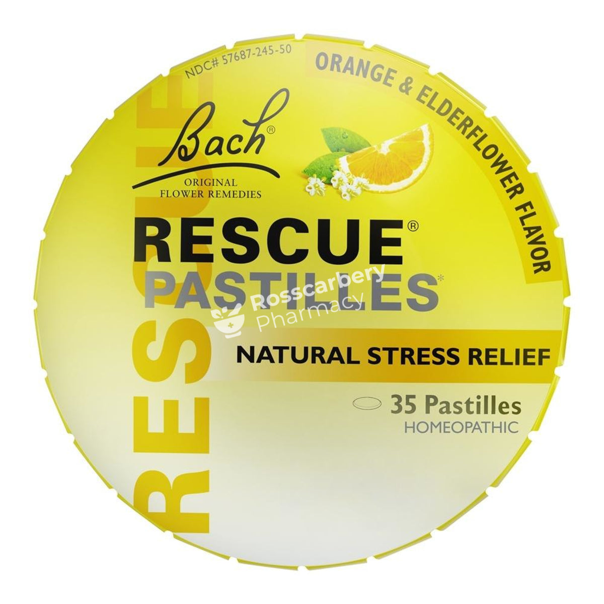 Rescue Remedy Soothing Orange &amp; Elderflower Pastilles - Bach Sleep Stress