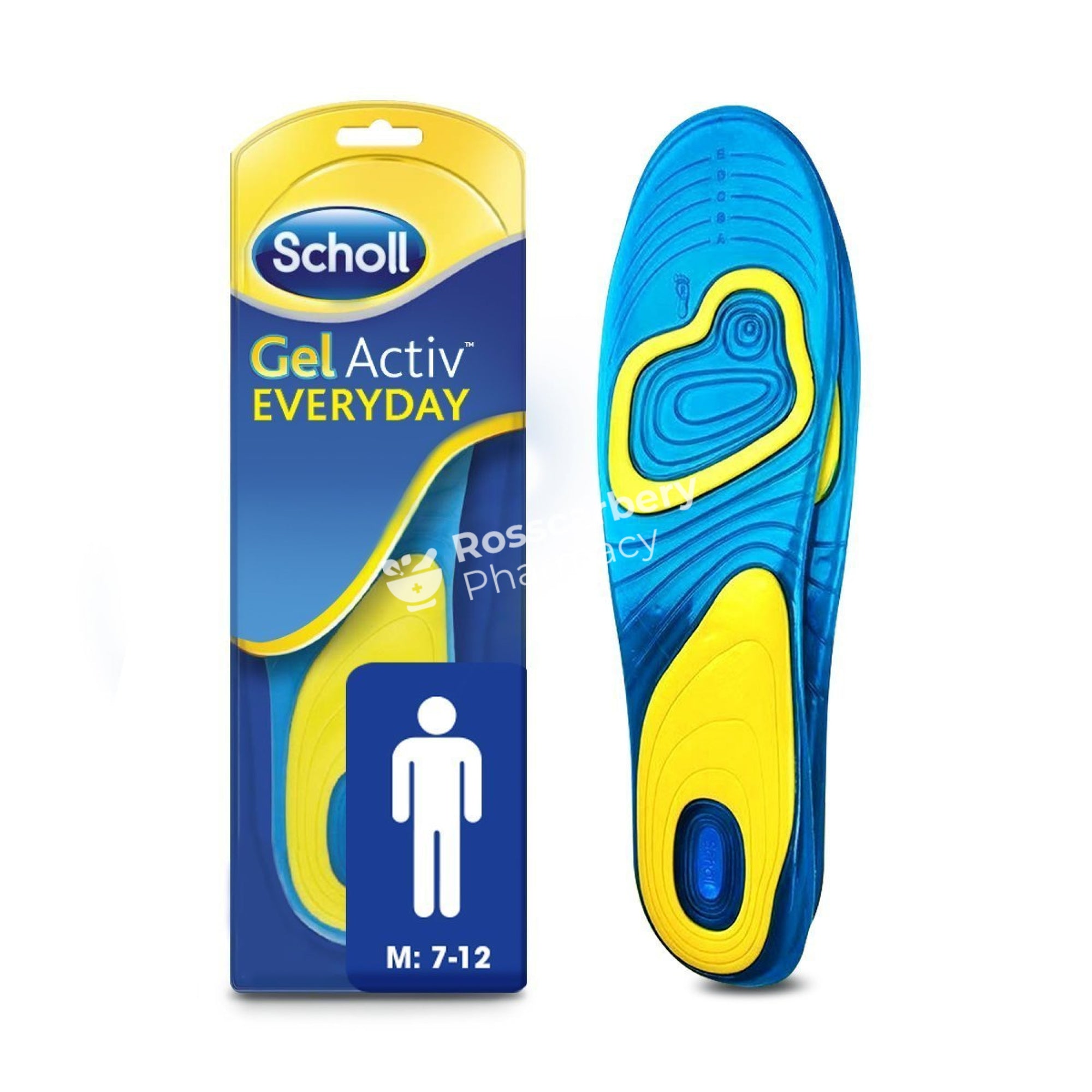 Scholl Gel Activ Everyday Male 7-12 (Uk) Insoles & Supports
