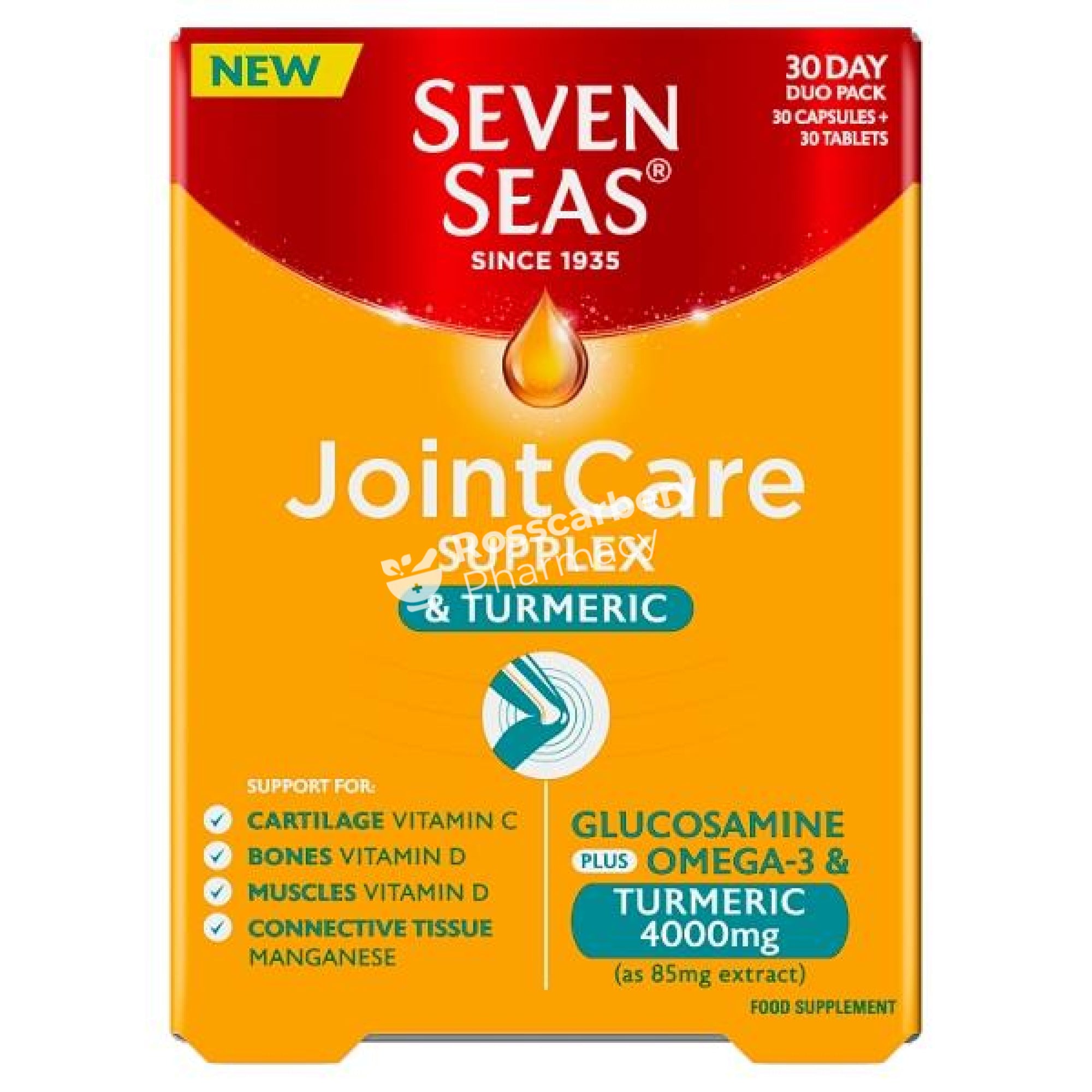 Seven Seas Joint Care Supplex & Tumeric 30 Day Duo Pack Muscle Bone Health