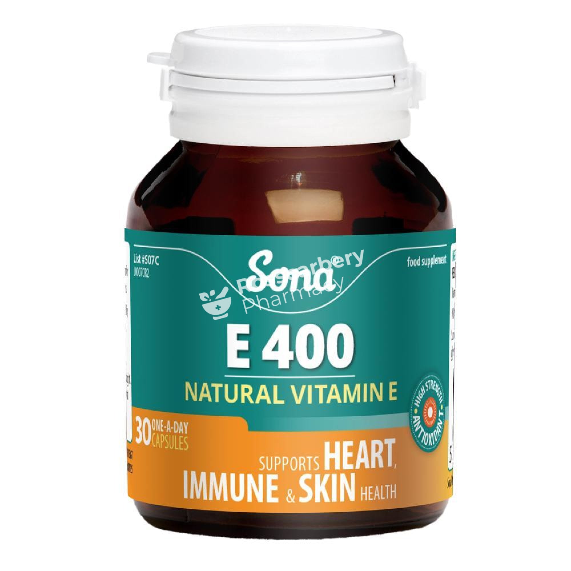 Sona - E 400 Natural Vitamin One-A-Day Skin Hair & Nails
