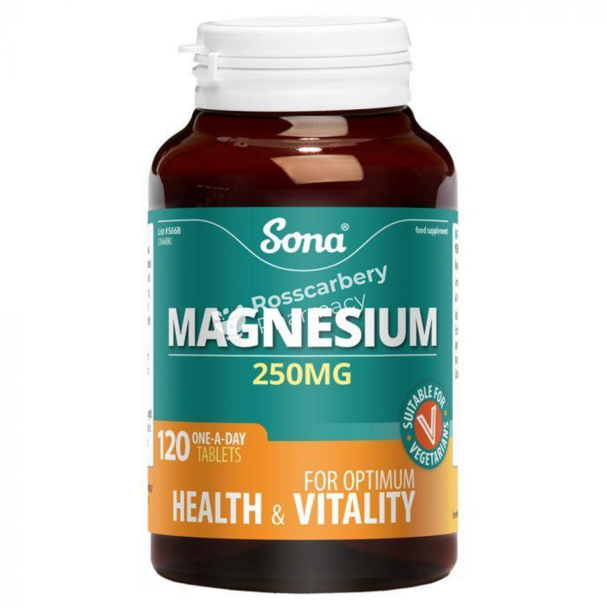 Sona - Magnesium 250Mg Tablets Energy & Wellbeing