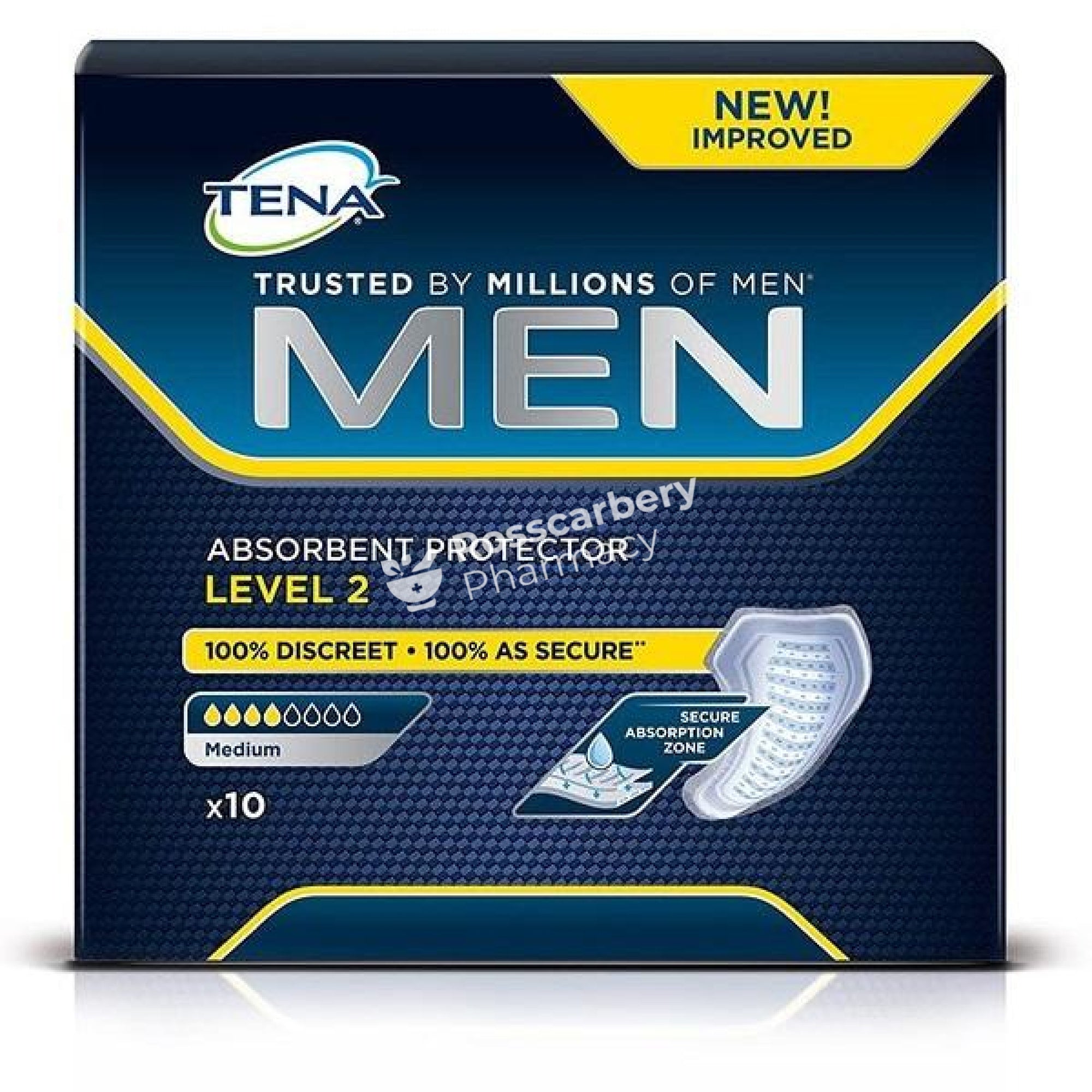Tena Men Level 2 (Medium) Absorbent Protector Pads
