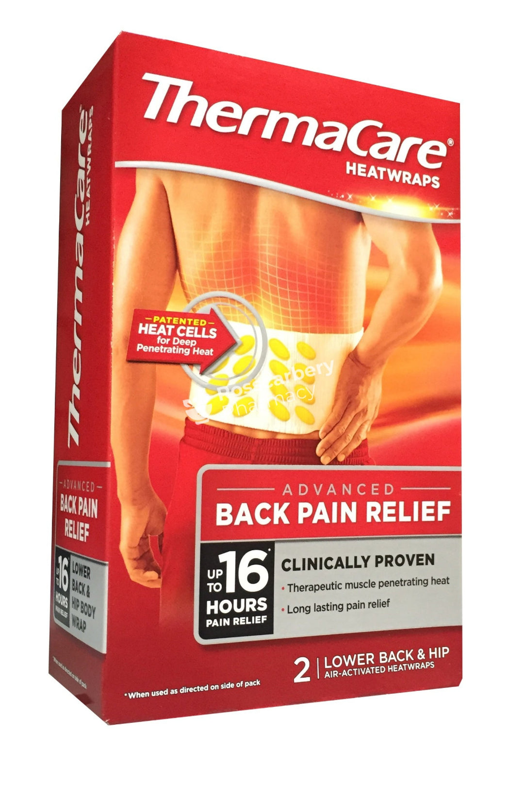 Thermacare Heatwraps Advanced Back Pain Relief - Lower & Hip Cold/heat Therapy