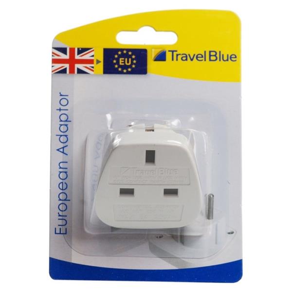 Travel Blue UK to Europe Adaptor
