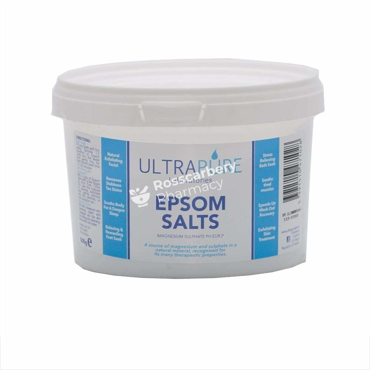 Ultrapure Epsom Salts 500G Foot Soak &amp; Odour Control
