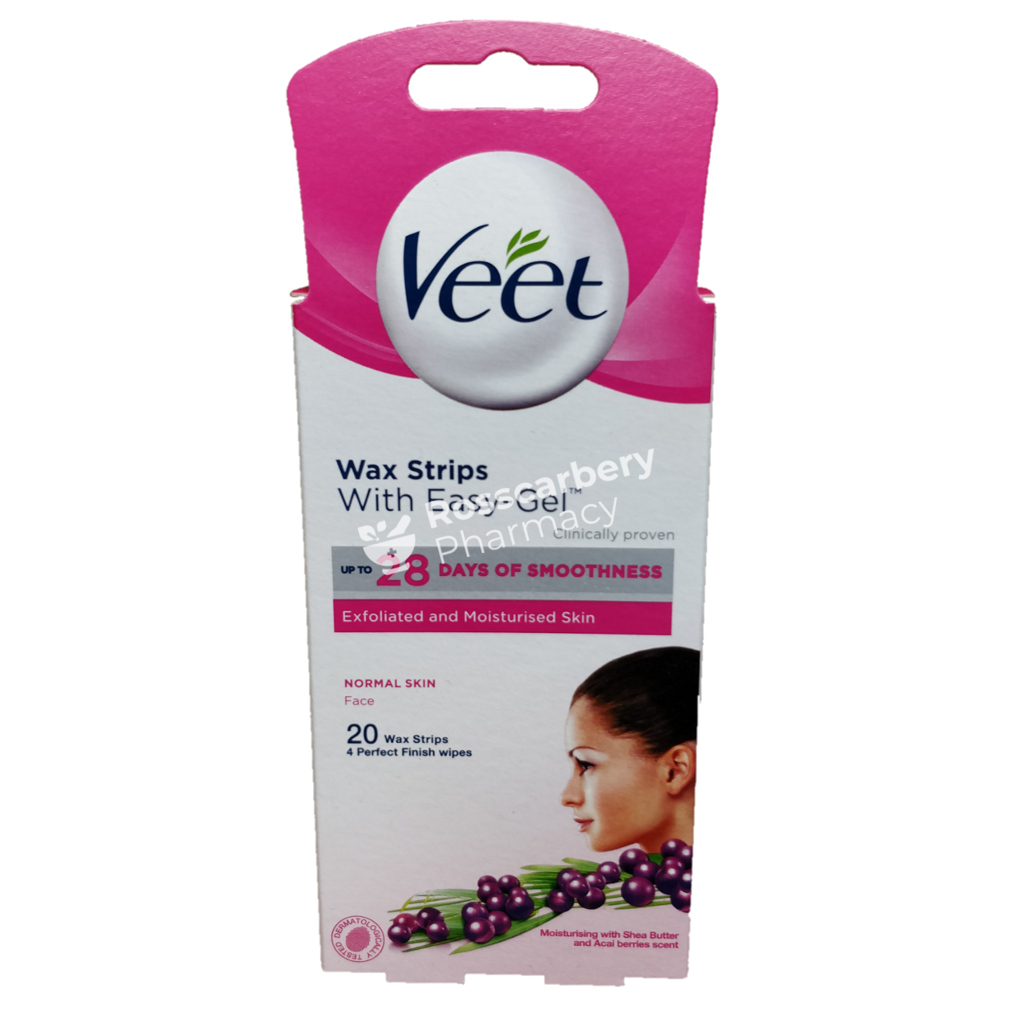Veet Cold Wax Single Sided Face Strips Womens Shaving & Hair Removal