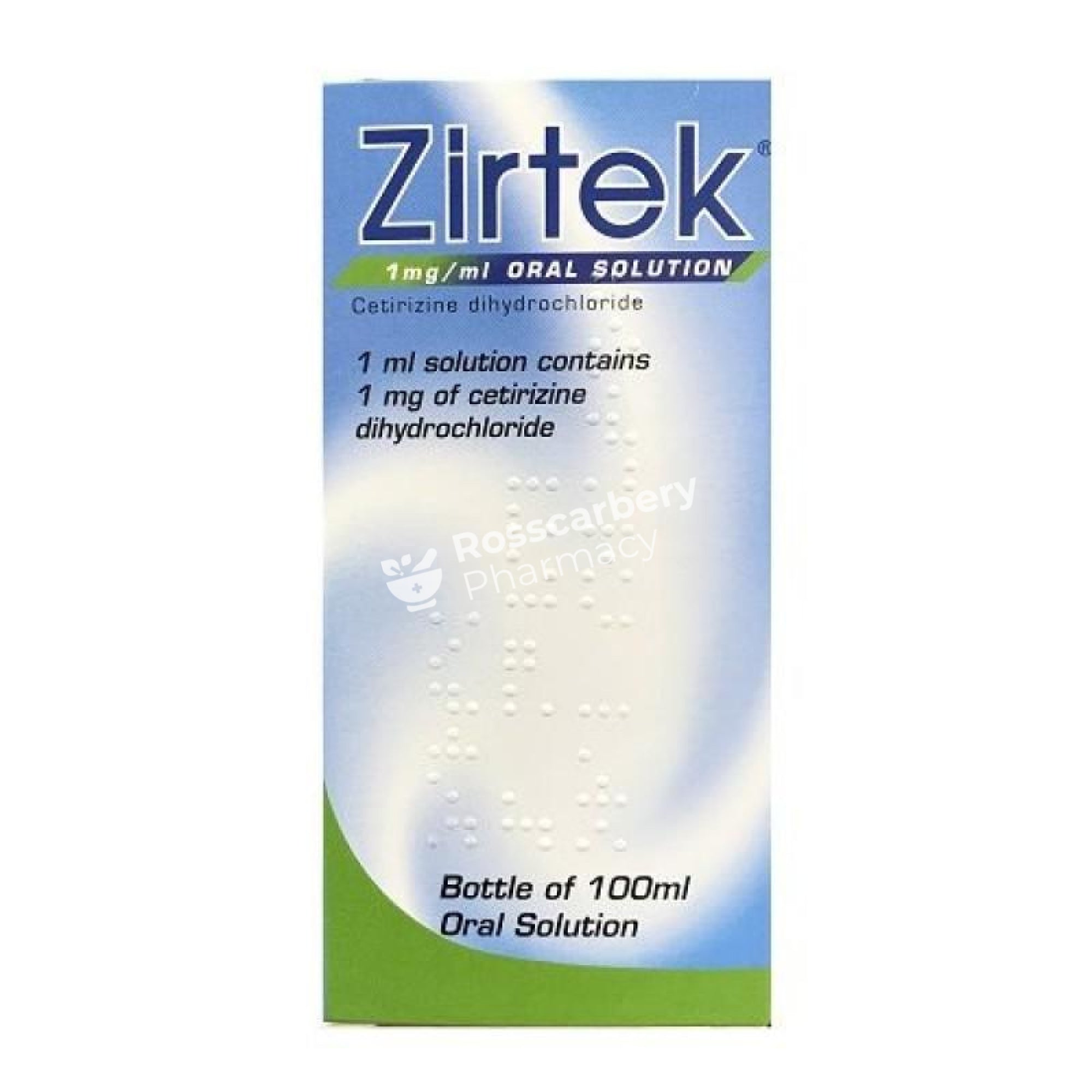 Zirtek 1Mg/ml Oral Solution Childrens Antihistamines